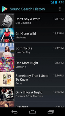Screenshot of the application Sound Search for Google Play - #4
