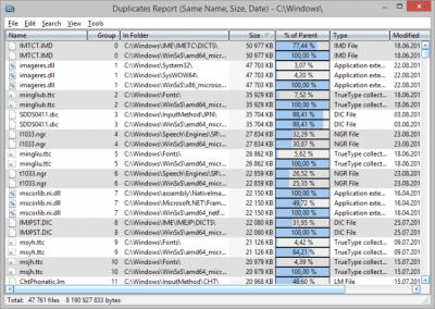 Screenshot of the application SizeExplorer Pro - #4