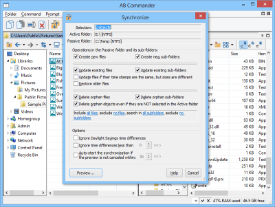Screenshot of the application AB Commander - #5