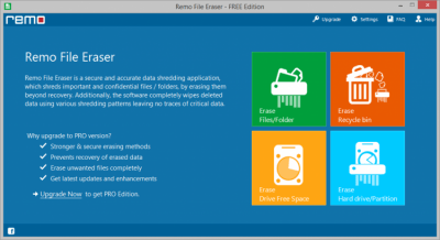 Screenshot of the application Remo File Eraser - #2
