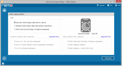 Screenshot of the application Remo File Eraser - #3