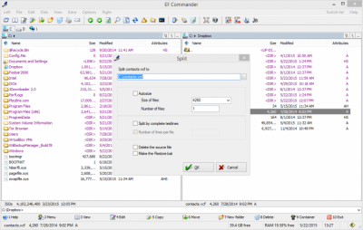 Screenshot of the application EF Commander Portable - #3