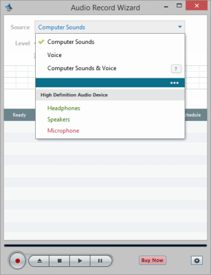 Screenshot of the application Audio Record Wizard - #3
