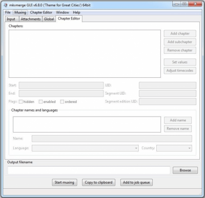 Screenshot of the application MKVToolNix Portable - #1