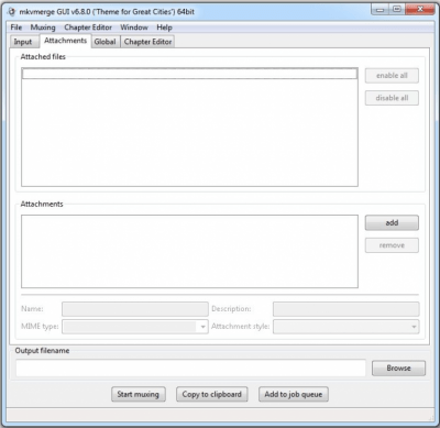 Screenshot of the application MKVToolNix Portable - #2