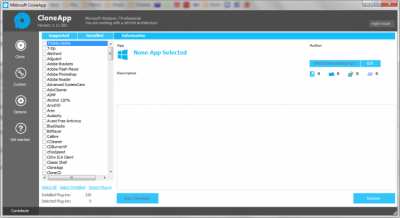 Screenshot of the application CloneApp - #2