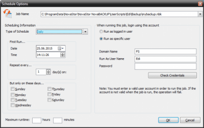 Screenshot of the application NovaBACKUP PC - #3