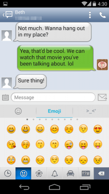 Screenshot of the application Handcent Classic Skin - #6