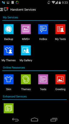 Screenshot of the application Handcent 6 Skin (Metro Style) - #4