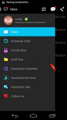 Screenshot of the application Handcent 6 Skin (Metro Style) - #7