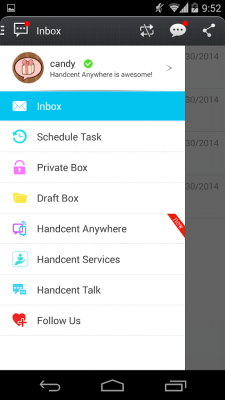 Screenshot of the application Handcent 6 Skin (MIUI Style) - #7