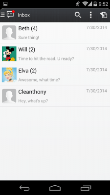 Screenshot of the application Handcent 6 Skin (MIUI Style) - #8