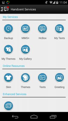 Screenshot of the application Handcent 6 Skin (Sense5 Style) - #4