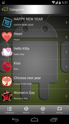 Screenshot of the application Handcent 6 Skin Android - #3