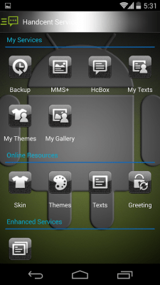 Screenshot of the application Handcent 6 Skin Android - #4
