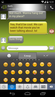Screenshot of the application Handcent 6 Skin Android - #6