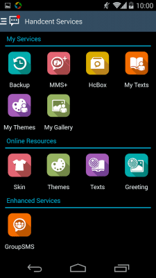 Screenshot of the application Handcent S5 Style Skin - #3