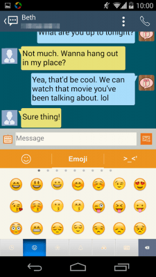 Screenshot of the application Handcent S5 Style Skin - #5