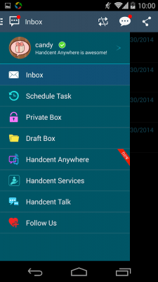 Screenshot of the application Handcent S5 Style Skin - #6