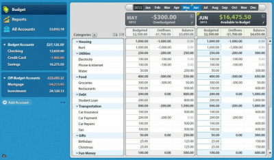 Screenshot of the application YNAB - #1