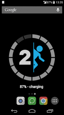 Screenshot of the application Portal 2 Battery Wallpaper - #1