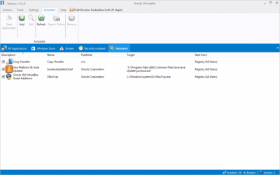Screenshot of the application Smarty Uninstaller - #3