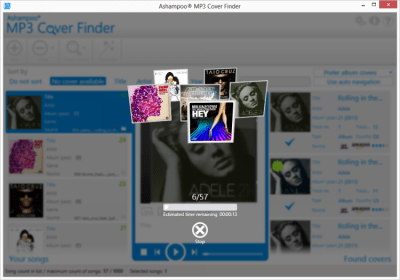 Screenshot of the application Ashampoo MP3 Cover Finder - #2