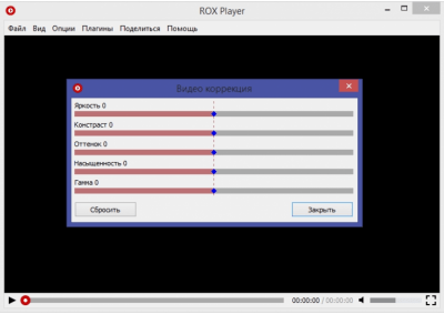 Screenshot of the application ROX Player - #4
