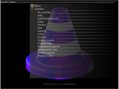 Screenshot of the application JuceVLC - #3