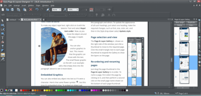 Screenshot of the application Xara Page & Layout Designer - #3