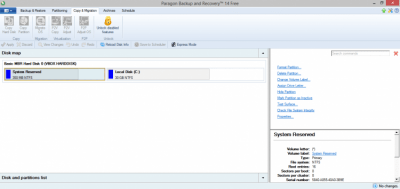 Screenshot of the application PARAGON Backup & Recovery - #4