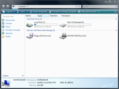 Screenshot of the application Paragon HFS+ for Windows - #1