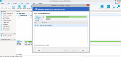 Screenshot of the application EaseUS Partition Master Professional - #2