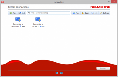Screenshot of the application NoMachine - #1