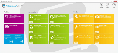 Screenshot of the application Ashampoo ZIP FREE - #1