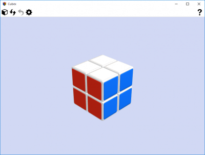 Screenshot of the application Cubex - #2