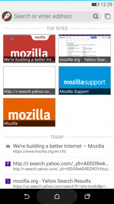 Screenshot of the application Firefox OS 2.5 Developer Preview - #3