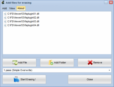 Screenshot of the application Soft4Boost Secure Eraser - #1