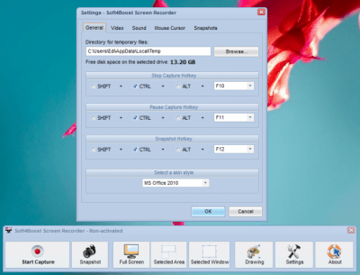 Screenshot of the application Soft4Boost Screen Recorder - #2