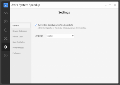 Screenshot of the application Avira Free System SpeedUp - #5
