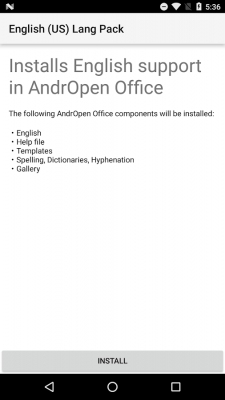 Screenshot of the application English (US) Language Pack - #2