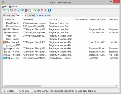 Screenshot of the application SterJo Task Manager - #2