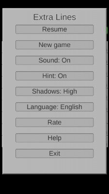 Screenshot of the application Extra Lines - #6