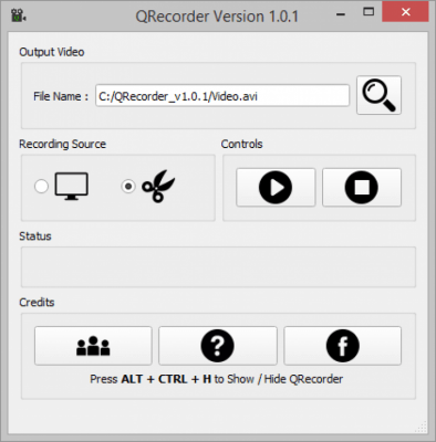 Screenshot of the application QRecorder - #1