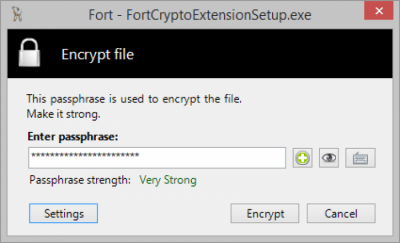 Screenshot of the application Fort - Cryptography Extension - #2