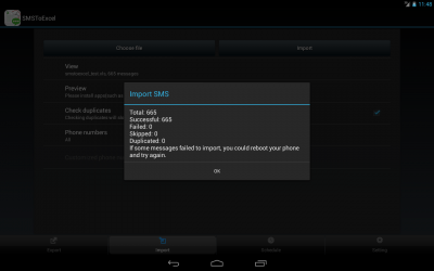 Screenshot of the application SMSToExcel Backup SMS in Excel - #8