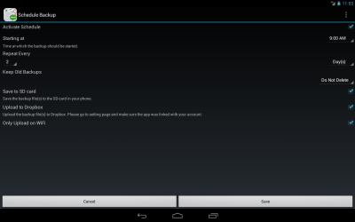 Screenshot of the application SMSToExcel Backup SMS in Excel - #9