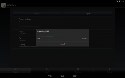 Screenshot of the application SMSToExcel Backup SMS in Excel - #10