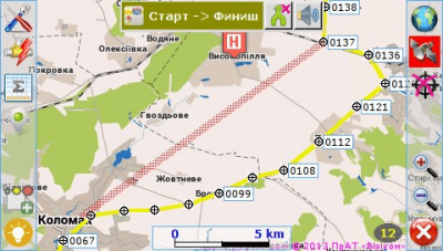 Screenshot of the application MapTour GPS navigation / GPS monitoring for Tourists - #1