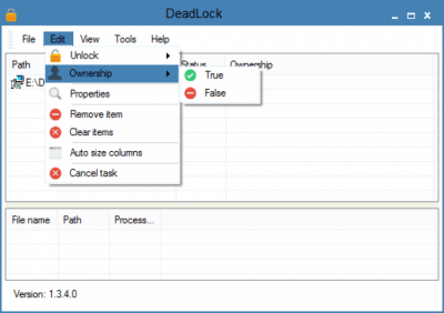 Screenshot of the application DeadLock - #1